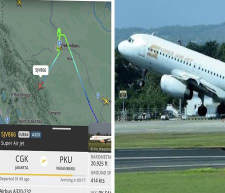 Super Airjet Rute Jakarta-Pekanbaru dialihkan ke Padang (foto/int)